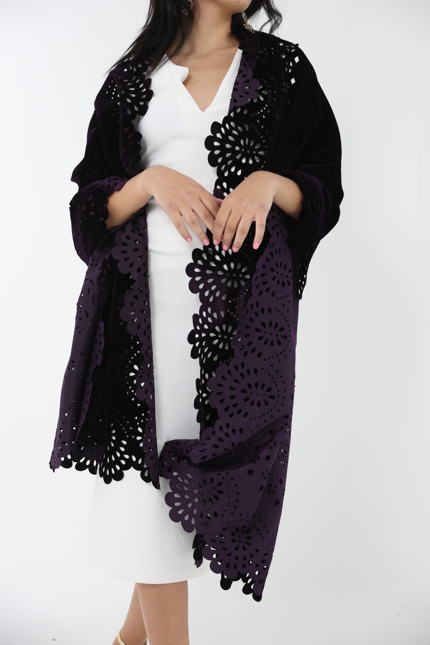 Violette Velvet Shawl