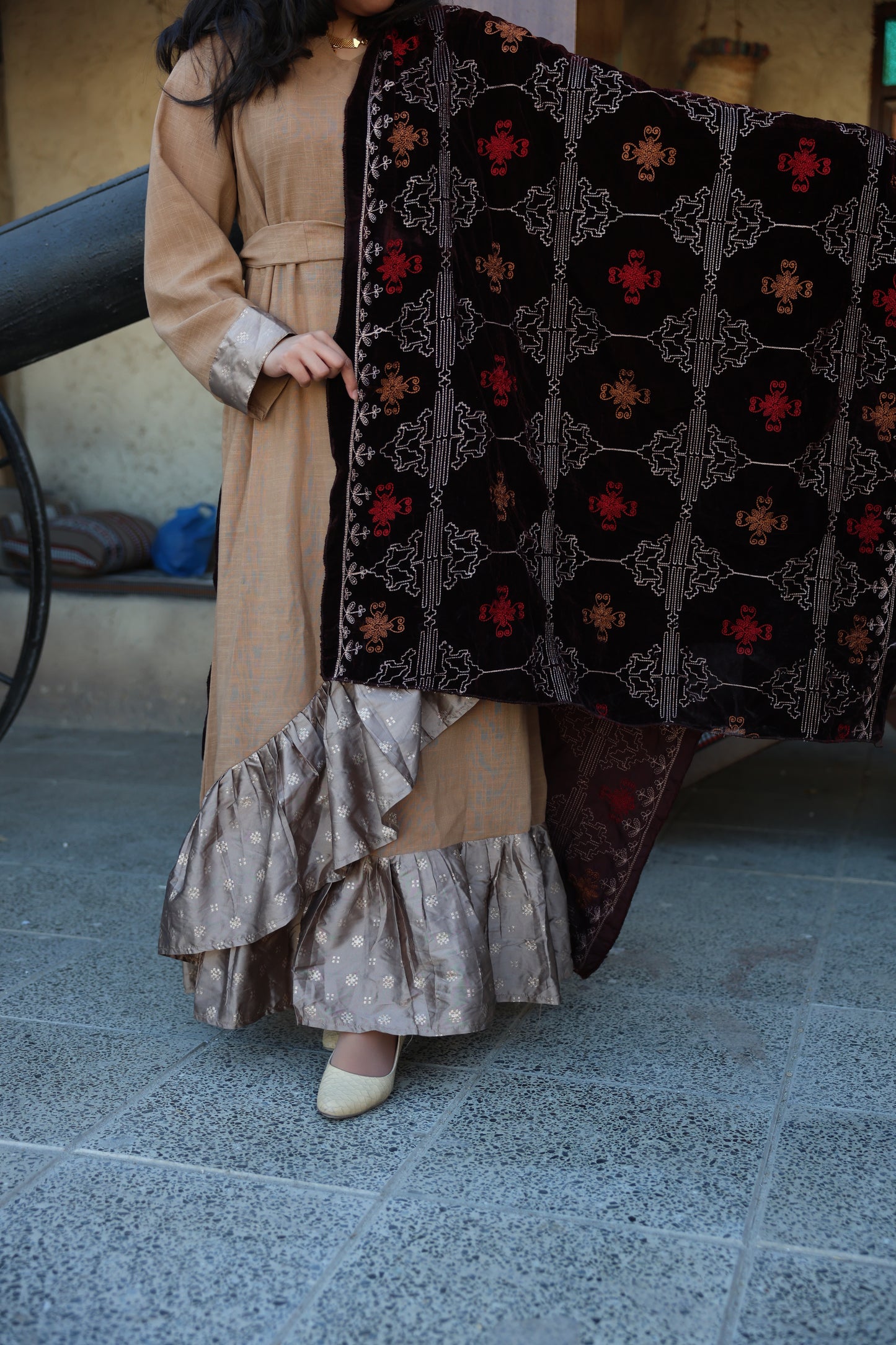 Chocolate Velvet Shawl