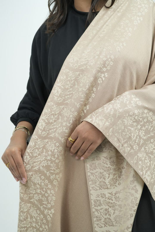 Beige Deux (2 Sided Shawl)